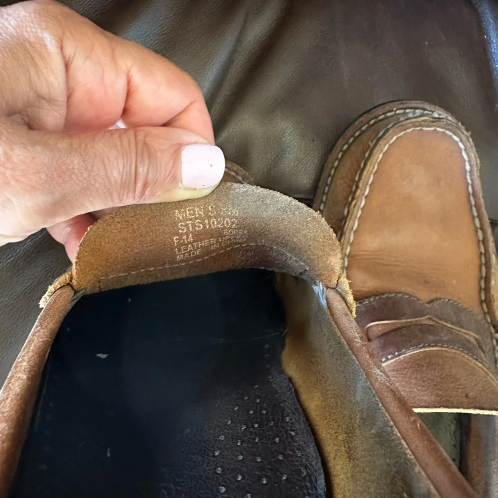 Sperry men’s top-sider brown leather loafers. Size 8M comfortable